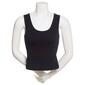 Juniors Poof! Corset Racer Back Mini Ribbed Tank Top - image 1
