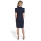 Womens Tommy Hilfiger Short Sleeve Zip Front Crepe Sheath Dress - image 2