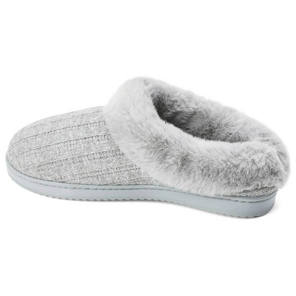 Womens Dearfoams® Rib Knit Clog Slippers