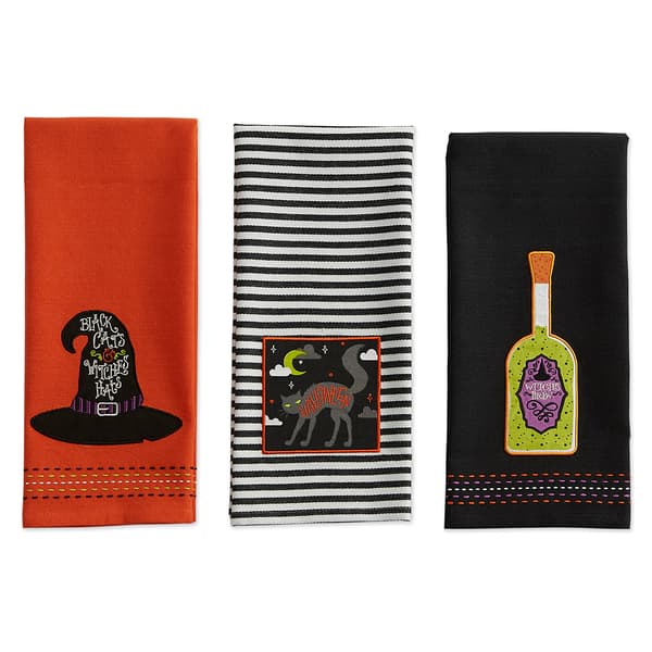 DII(R) Embellished Bewitched Kitchen Towels Set Of 3 - image 