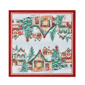 Threadmade Storybook Christmas Village Holiday Napkins - Set of 4 - image 2