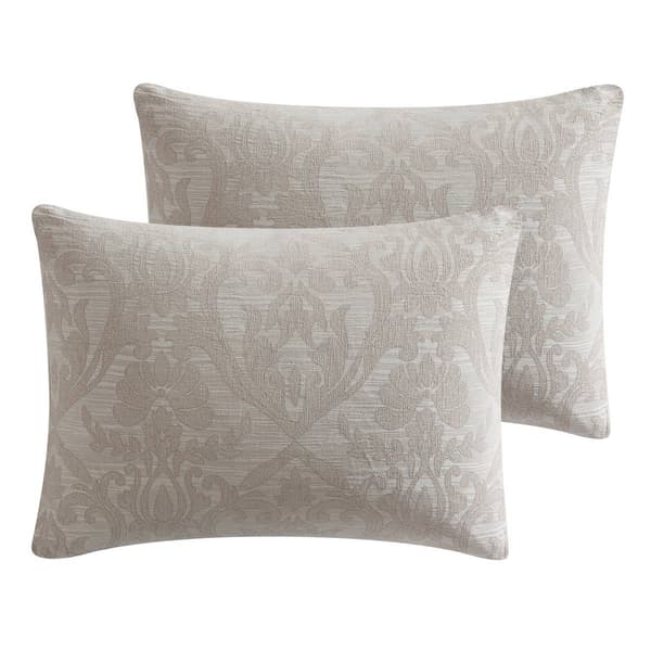 Tahari Home Camille Jacquard Damask Cotton 3pc. Comforter Set
