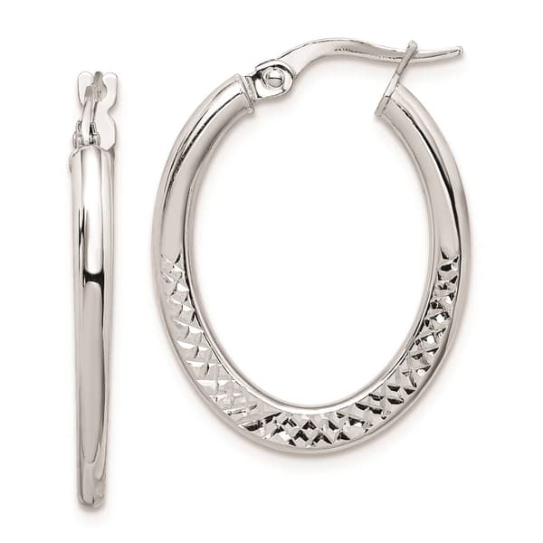 Gold Classics(tm) 14kt. White Gold Diamond Pattern Earrings - image 