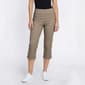 Petite Napa Valley 21in. Solid Lace Hem Capris - image 4