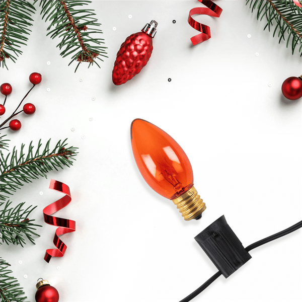 Northlight 25pc. C9 Orange Christmas Replacement Bulbs