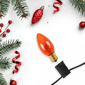 Northlight 25pc. C9 Orange Christmas Replacement Bulbs - image 2