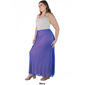 Plus Size 24/7 Comfort Apparel Double Layer Maxi Skirt - image 5