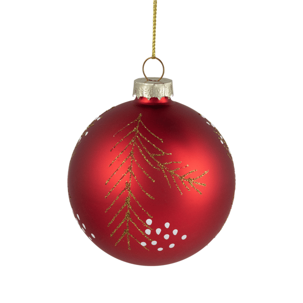 Northlight 4ct. Glittered Pine Needle Christmas Ball Ornaments