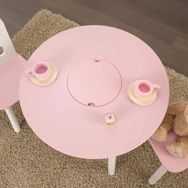 Round Storage Table & 2 Chair Set