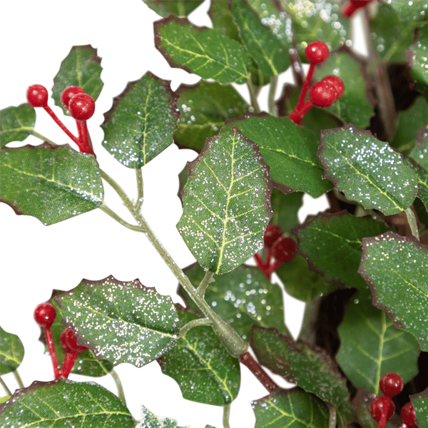 Northlight Glittered Holly & Berry Artificial Christmas Wreath