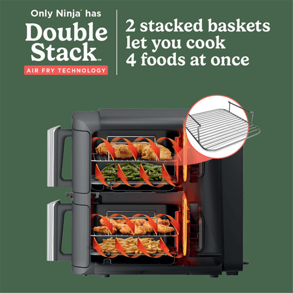 Ninja® DoubleStack XL Smart 2-Basket Air Fryer