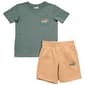 Boys (4-7) Puma(R) 2pc. Short Sleeve Tee & Shorts Set - Green Moon - image 1