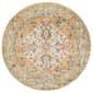 9th & Pike(R) Ivory and Yellow Medallion Round Area Rug - image 1