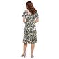 Womens Luxology Short Sleeve Floral Challi A-Line Dress - image 2