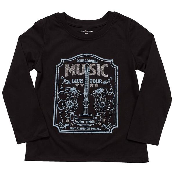 Girls &#40;7-16&#41; Tales & Stories Long Sleeve Music Tour Screen Tee - image 