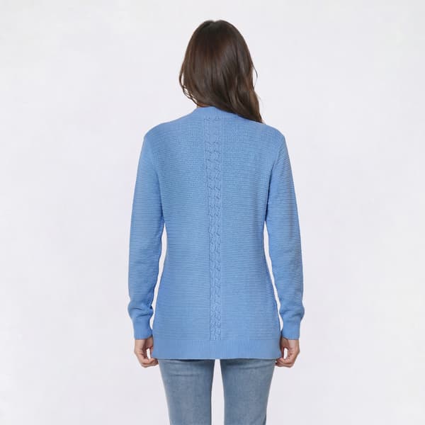 Womens 89th & Madison Long Sleeve Open Front Back Detail Cardigan