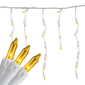 Northlight 3.5ft. 100ct Opaque Gold Mini Icicle Christmas Lights - image 1