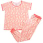 Juniors Pillow Talk Short Sleeve Tropical Jogger Pajama Set - image 1