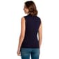 Womens Adrianna Papell Pointelle Polo Sweater Vest - image 3