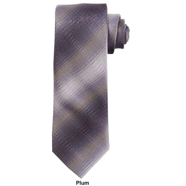 Mens Van Heusen Shaded Ombre Striped Micro Geometric XL Tie