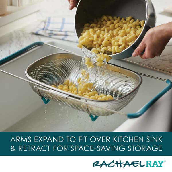 Rachael Ray 4.5qt. Over-the-Sink Stainless Steel Colander