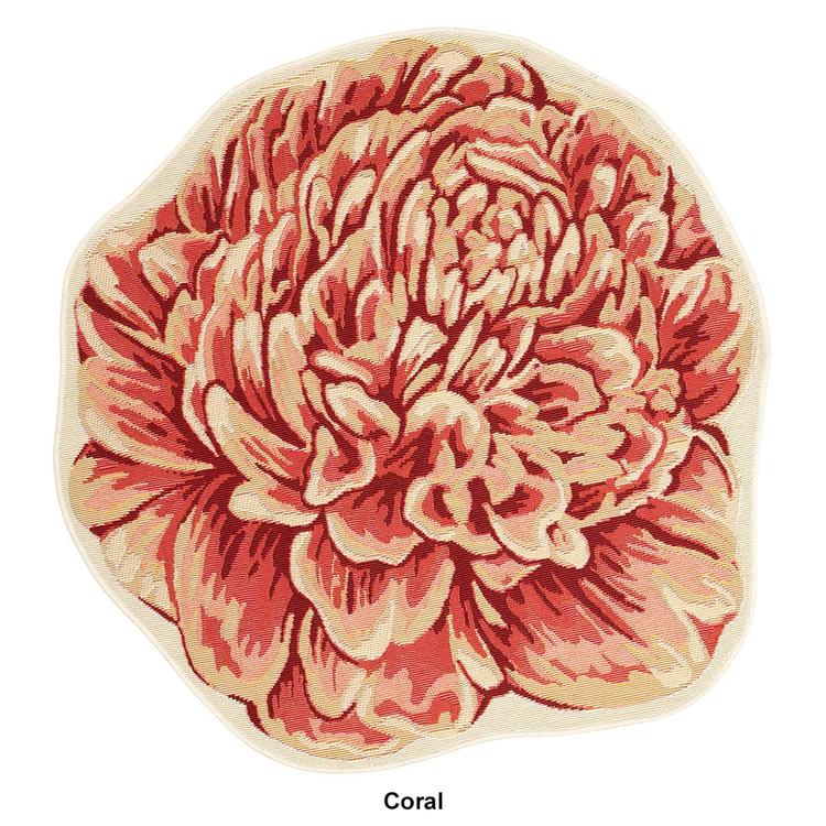 Liora Manne Esencia Peony Round Accent Rug