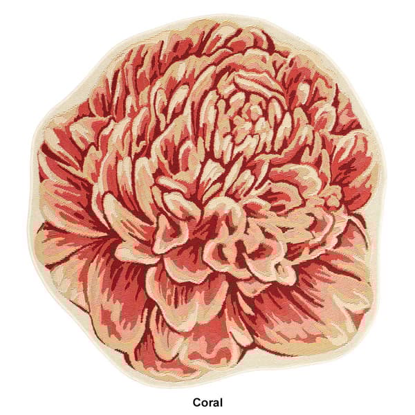 Liora Manne Esencia Peony Round Accent Rug