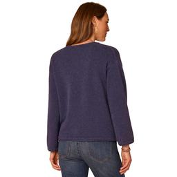 Petite Democracy Long Sleeve Solid Cable Knit Sweater