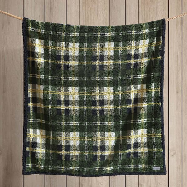 Eddie Bauer Trailhead Plaid Sherpa Throw