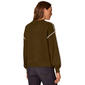 Plus Size Democracy Long Blouson Sleeve Blanket Stitch Sweater - image 2