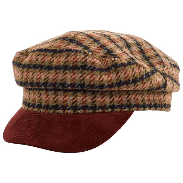 Womens Steve Madden Plaid Newsboy Hat - image 