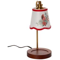 Fitz and Floyd Electric Wax Warmer with Cardinal Fabric Shade