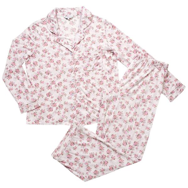 Womens Elizabeth & Nicole Long Sleeve Floral Pajama Set - image 