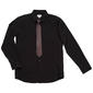 Boys (8-20) Bill Blass Shirt & Tie Set - Black - image 1