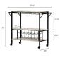 South Shore Maliza Bar Cart with Wine Bottle Storage - image 8