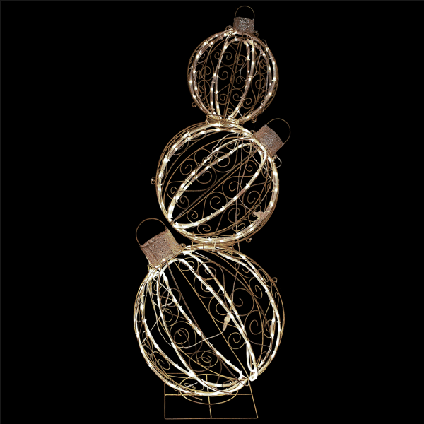 Northlight Stacked Christmas Ornaments Outdoor Décor - image 