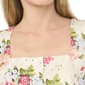 Womens Cece Square Neck Button Up Floral Vest - image 3