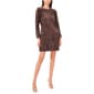 Womens MSK Long Sleeve Velvet Sequin Sheath Dress - image 1