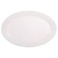 Home Essentials Pure White 14in. Oval Lace Platter - image 1