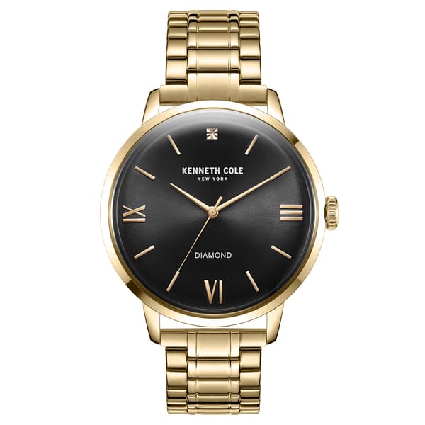 Mens Kenneth Cole&#40;R&#41; Gold/Black Watch - KC51051004 - image 