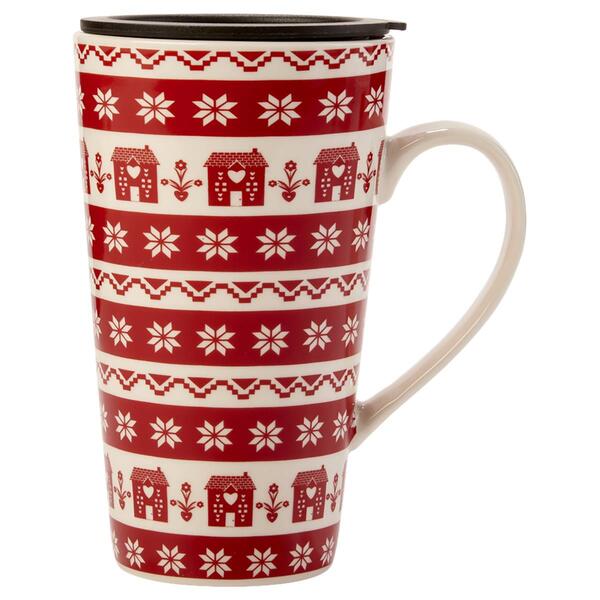 Godinger Argyle Sweater Travel Mug - image 