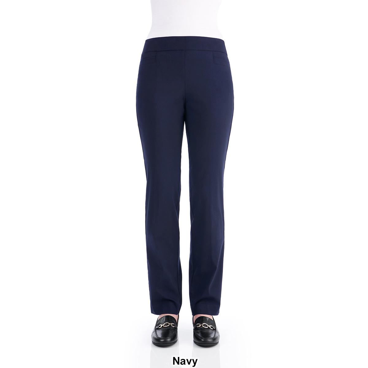 Plus Size Briggs Millenium Pull on Pant Stright Leg Pants-Average