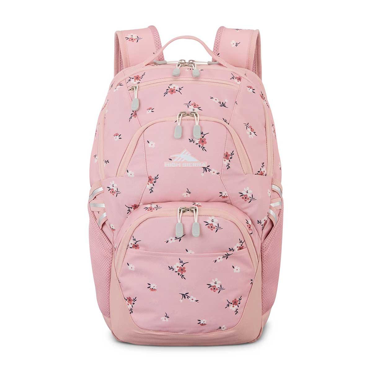 High Sierra Swoop Signature Floral Backpack - Soft Pink