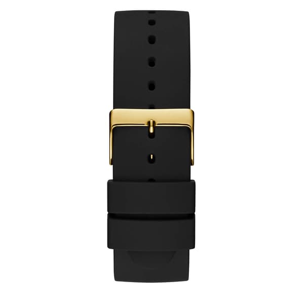 Mens Guess Polished Gold-Tone Diamond Dial Watch - U1264G1