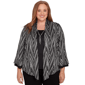 Plus Size Alfred Dunner Barcelona Metallic Chevron Two In One To - image 1