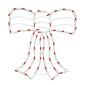 Northlight Seasonal 18in. Pre-Lit Red Bow Window Silhouette - image 3