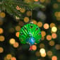 Northlight Seasonal 4.75in. Peacock Glass Christmas Ornament - image 2