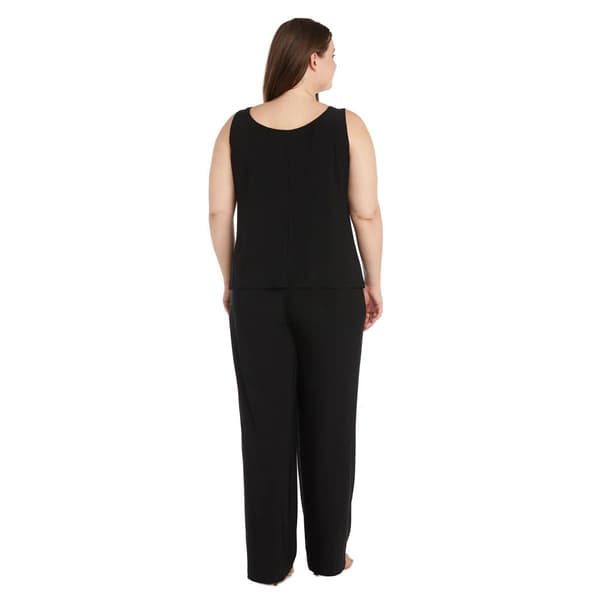 Plus Size R&M Richards Embroidered Sequin Duster Pants Set