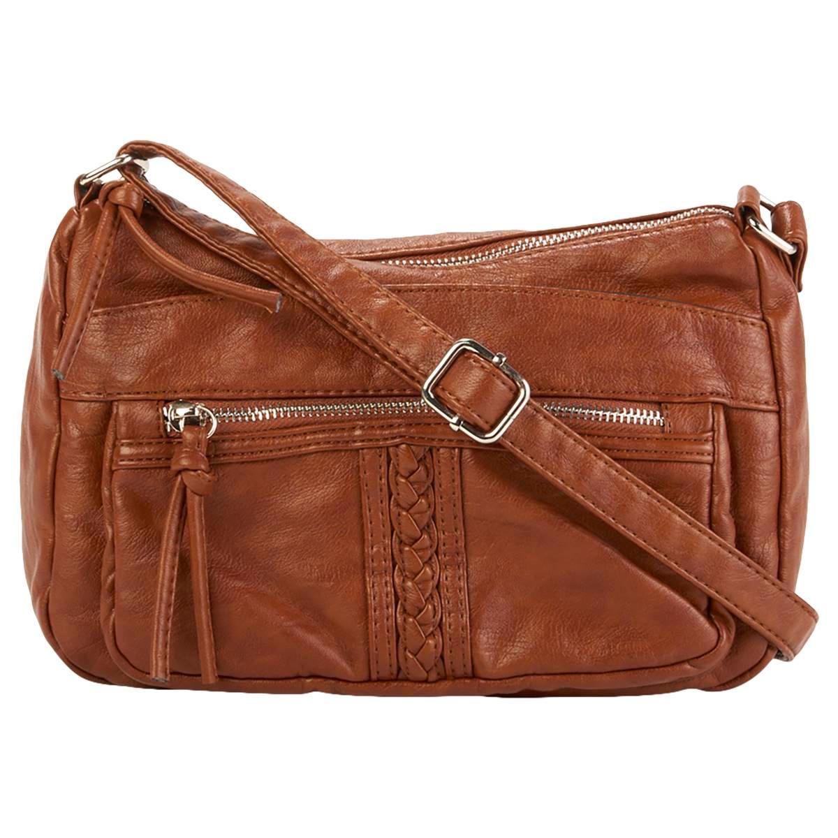 Sam &amp; Hadley Washed Crossbody w/ Braiding