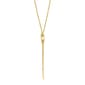 Gold Classics&#8482; Circle & Bar Lariat Rope Chain Necklace - image 2